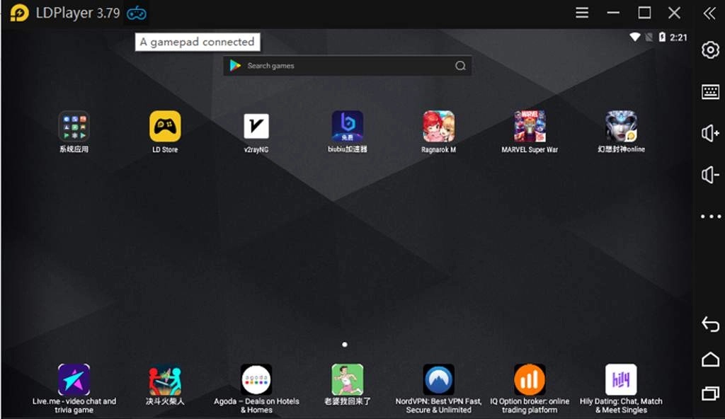 A Gamepad Connected to LDPlayer