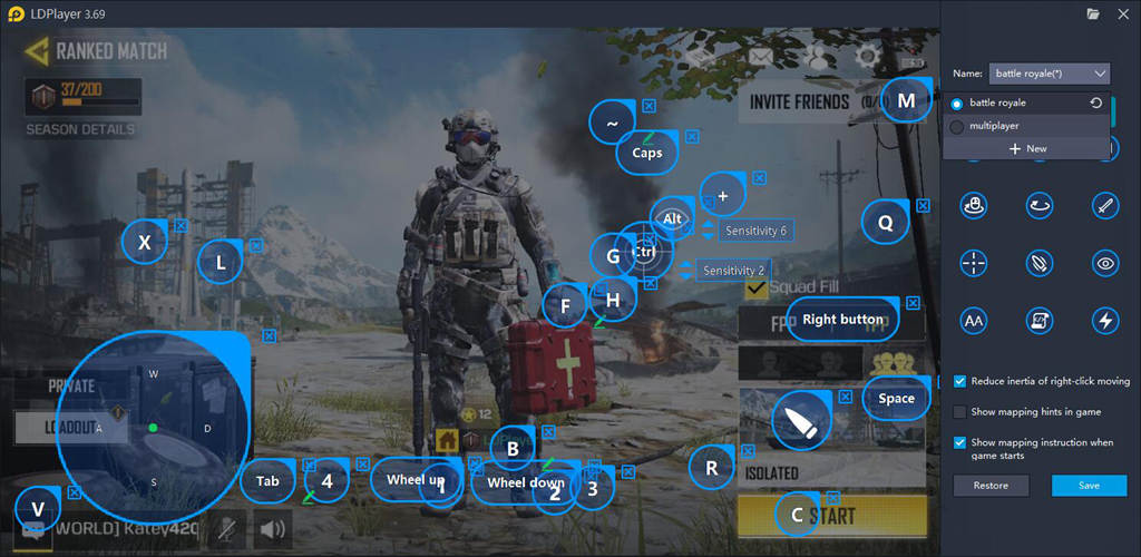 Keymapping Fpr COD Mobile On LDPlayer