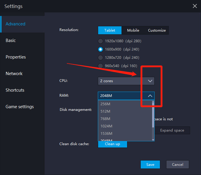 Set Ram And Cpu Assignment