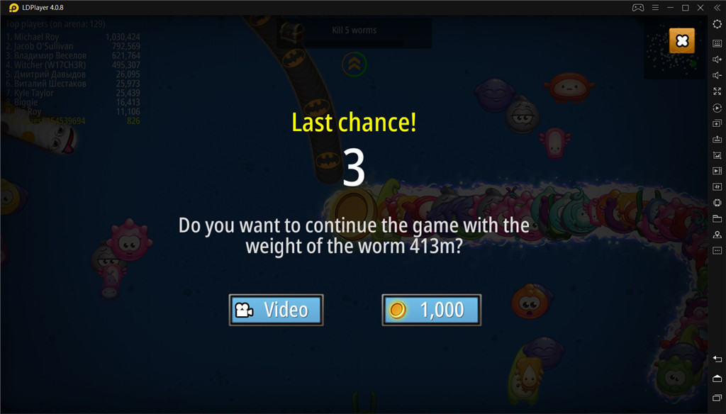 Worms Zone io Game