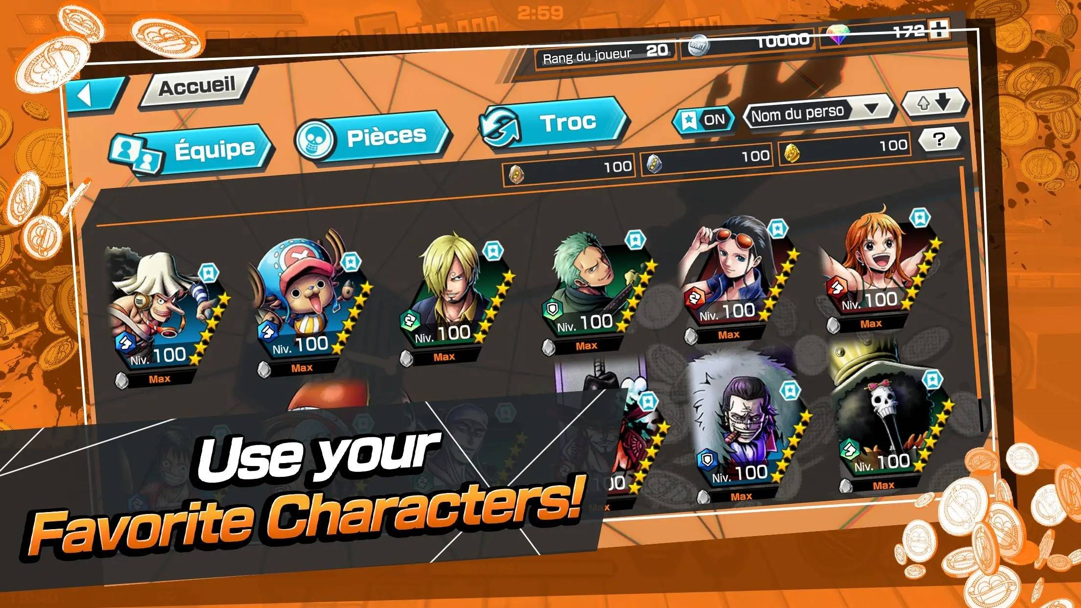 دليل الشخصيات في لعبة One Piece Bounty Rush