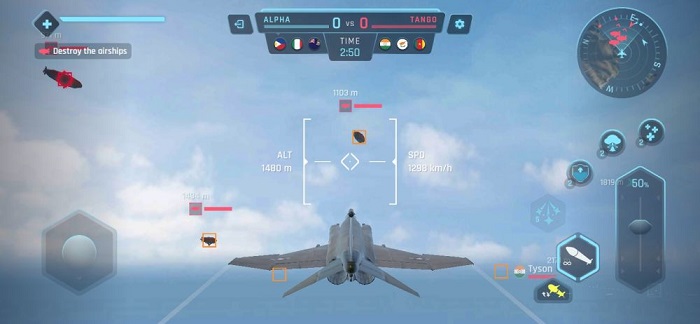Sky Warriors: Airplane Combat Skirmish Mode