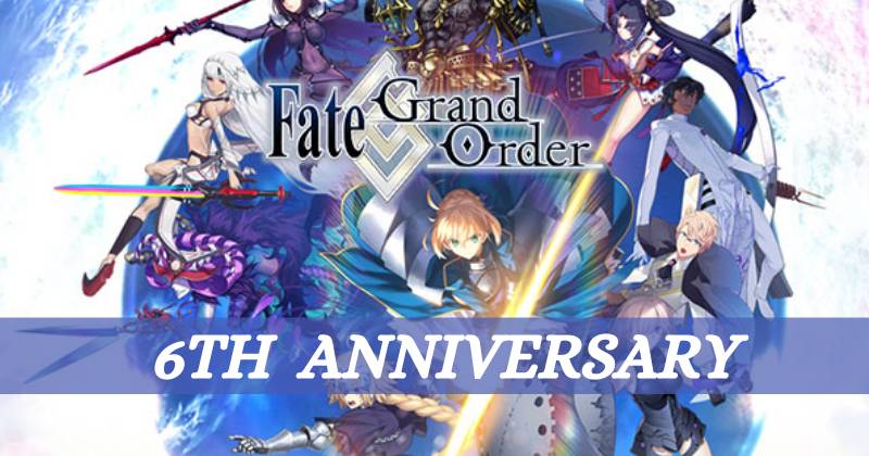 Fate Grand Order Free SSR characters with 6th Anniversary