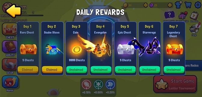 Battle Balls Royale Daily Rewards