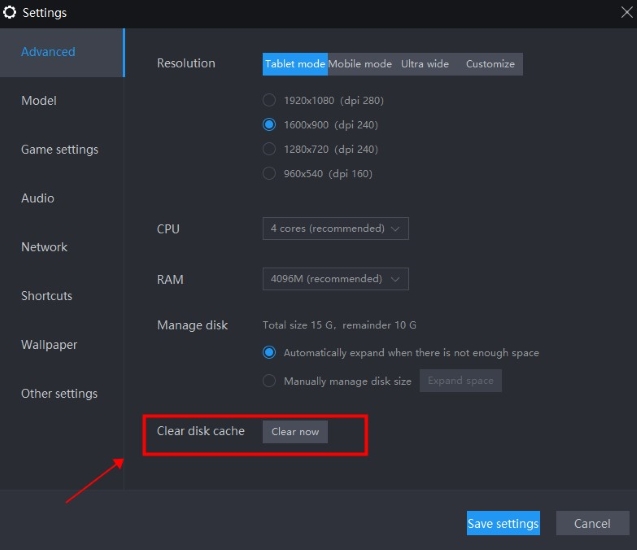 How to Clear Disk Cache Generated in LDPlayer & Release Disk Space