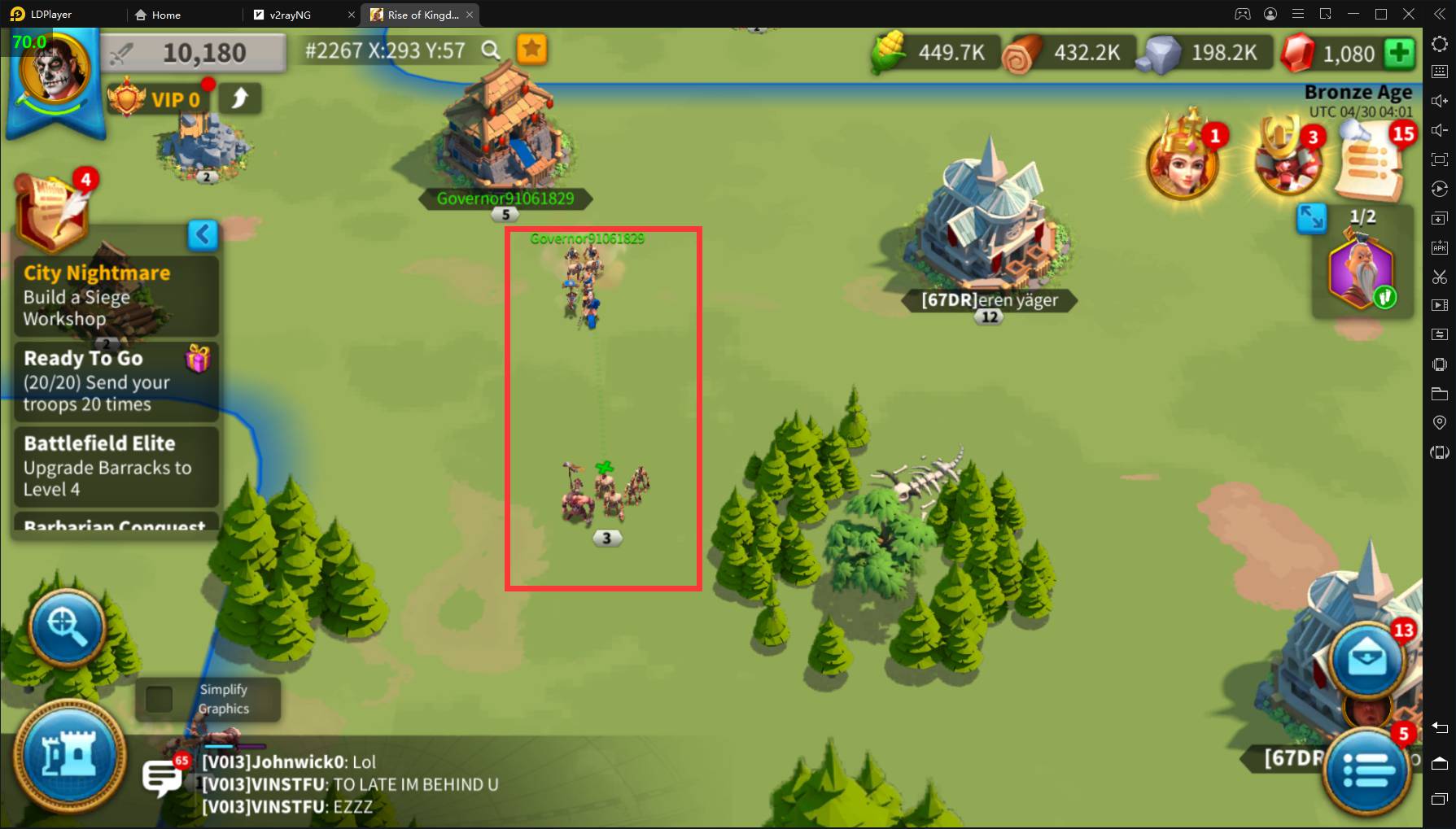 How to enhance perforamce of Rise of Kingdoms on PC with LDPlayer