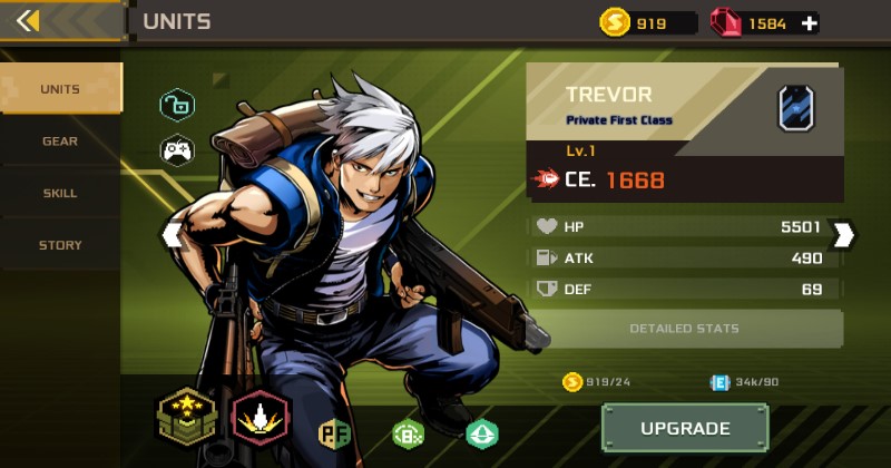 Metal Slug Commander Best Starter Commanders - Trevor