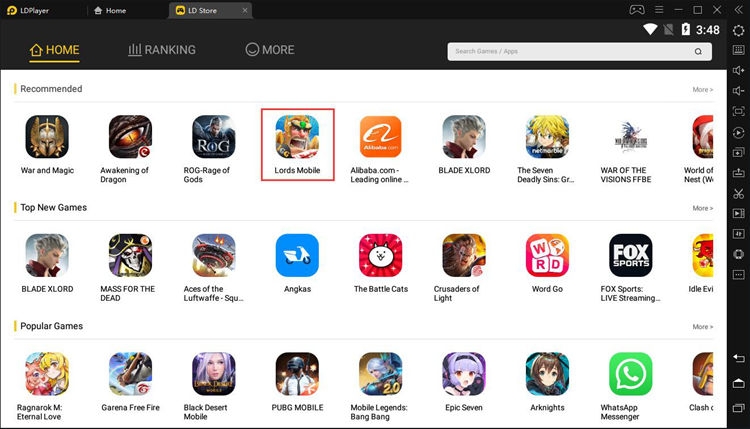 Download Lords Mobile on PC with LDPlayer