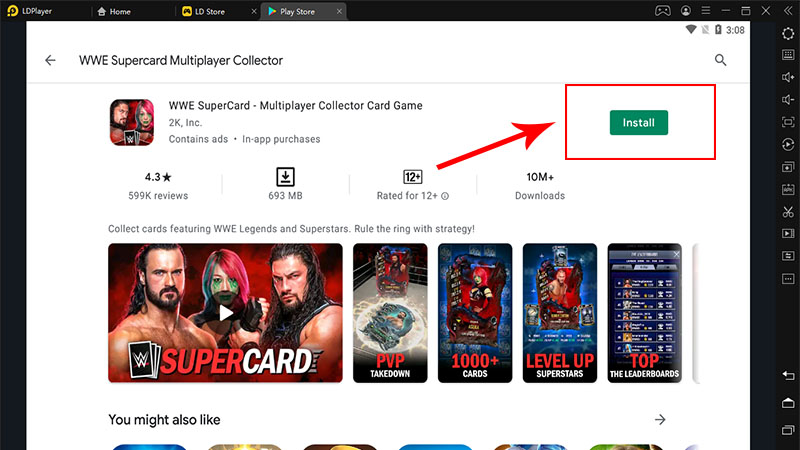 Download and Play WWE Supercard Multiplayer Collector Card Game on PC