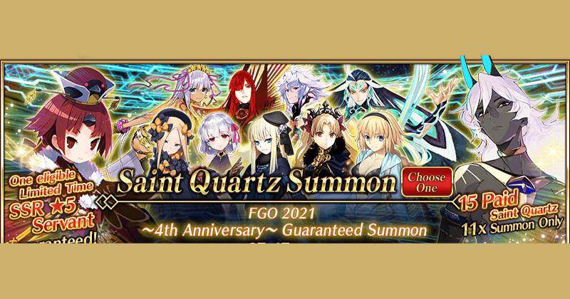 Fate Grand Order | 4th Anniversary Campaign with Exciting New Rewards