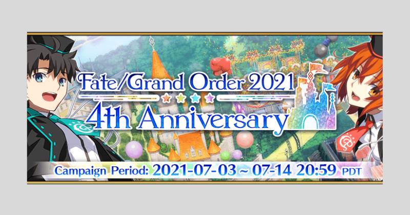 Fate Grand Order | 4th Anniversary Campaign with Exciting New Rewards