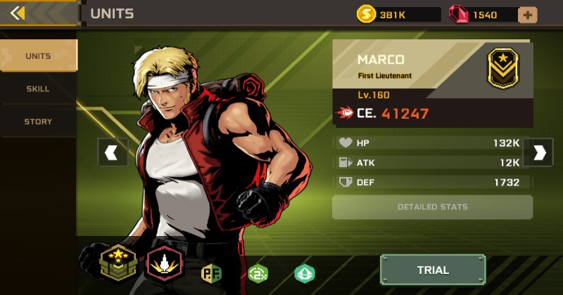 Metal Slug Commander Best Starter Commanders - Marco