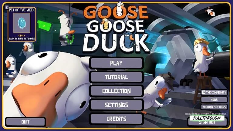 GOOSE GOOSE DUCK: GUINAS E CORE IAM FAZER AS PAZES