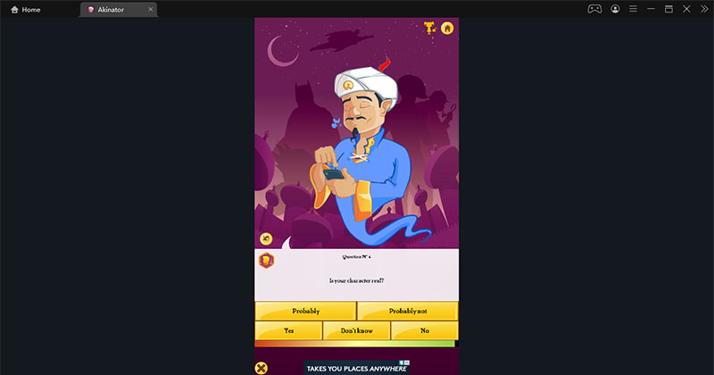 Ideas on challenging the Akinator the Genie
