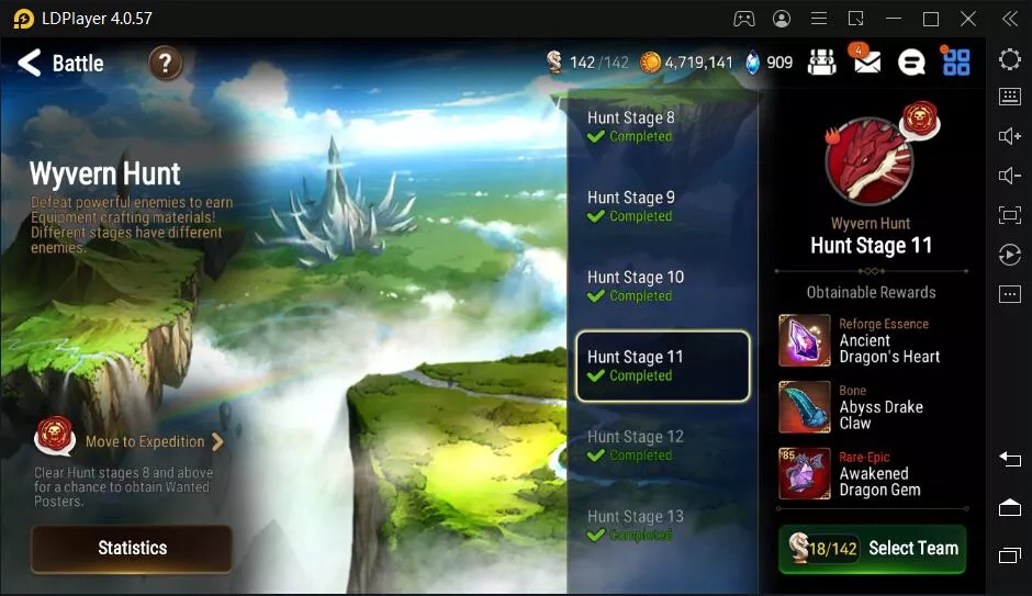 Auto Farm Wyvern Hunt on PC with LDPlayer