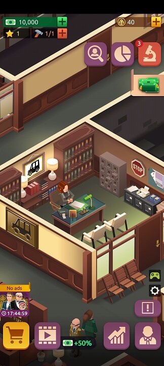 Law Empire Tycoon Upgrading your office