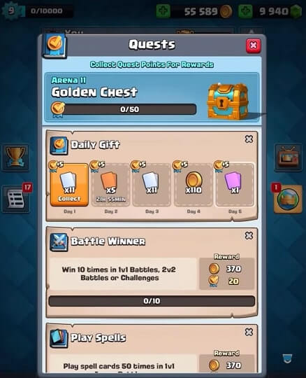 Clash Quest Extra Rewards