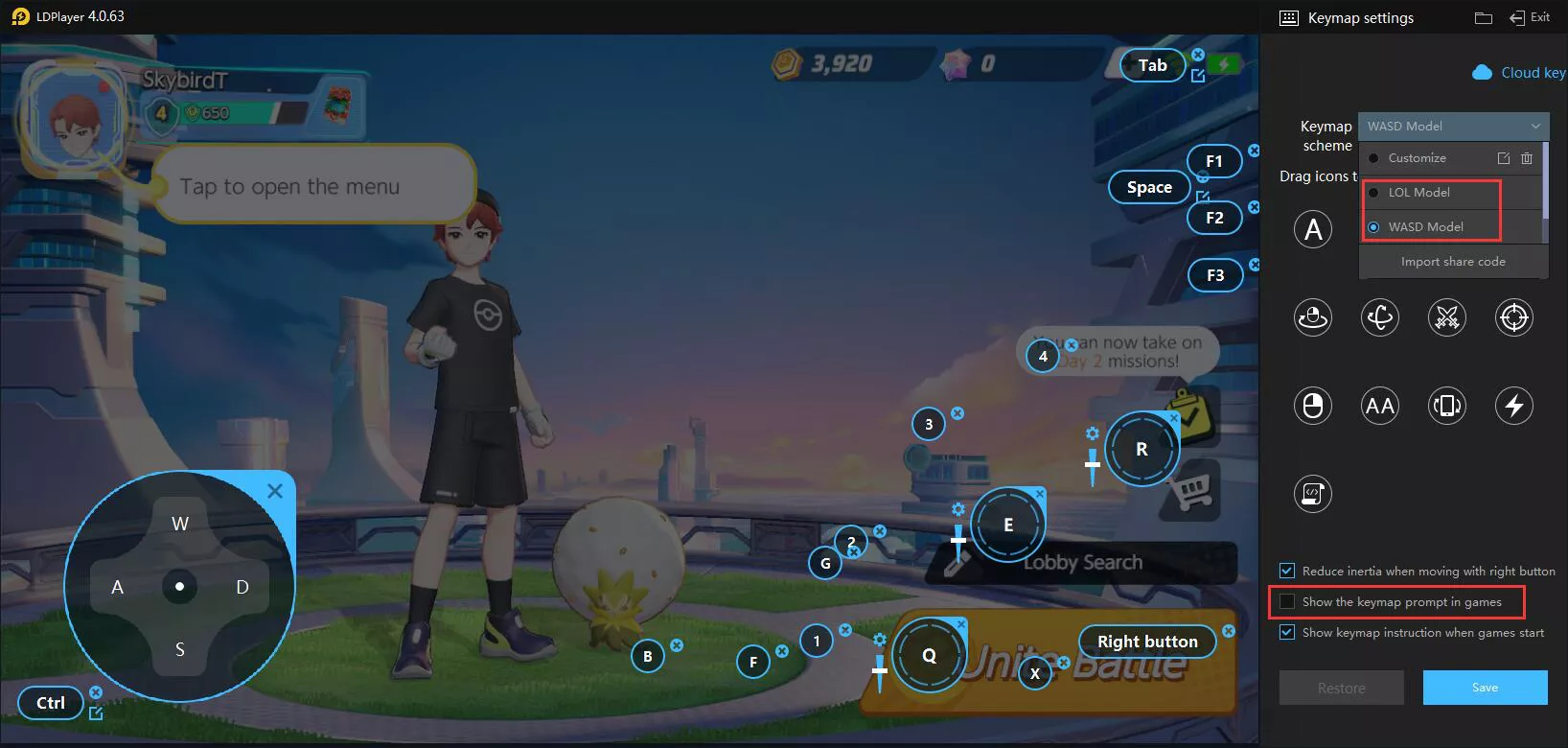 Play Pokémon Unite on PC with Keyboard and Mouse