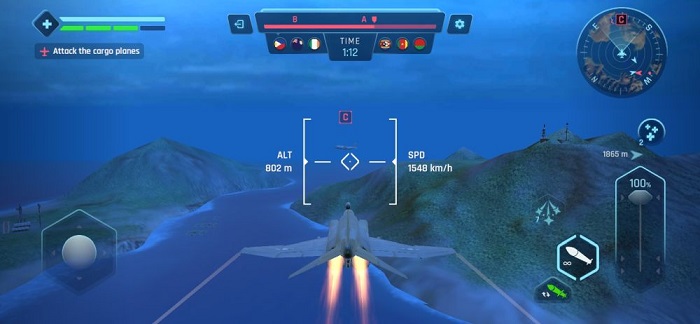 Sky Warriors: Airplane Combat Controls