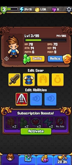 Dash Quest 2 Skills