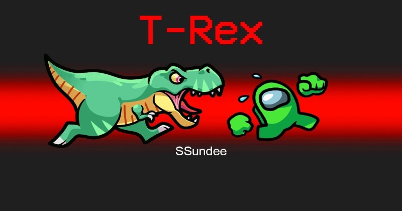 Among Us - T-Rex Role Mode Chomp Down Crewmates