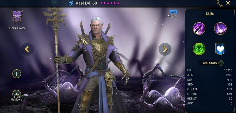 Kael – Dark Elf Order Champion Raid Shadow Legends