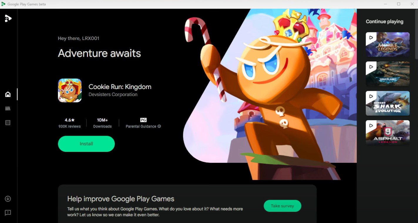 Google Play Games está disponível no PC; instale agora