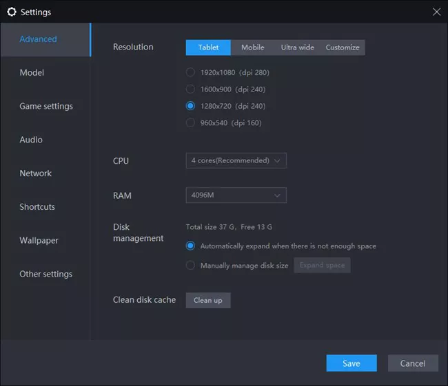 CPU and RAM Allocation