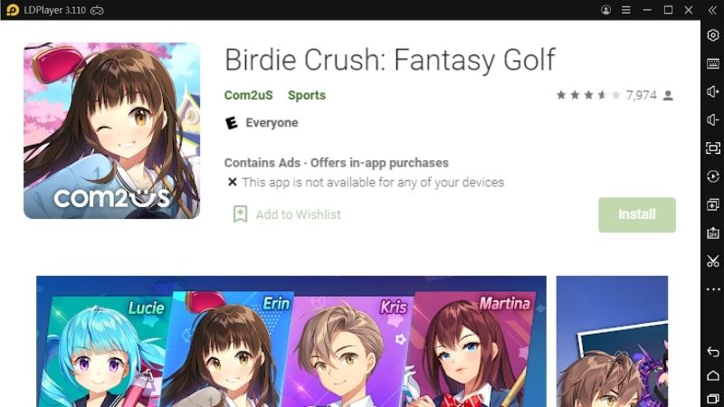 How to Download and Play Birdie Crush: Fantasy Golf 