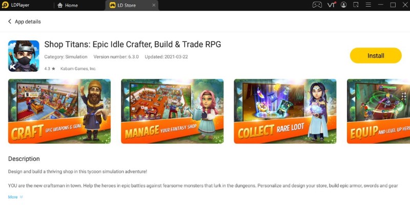 Best Android Emulator For Shop Titans PC