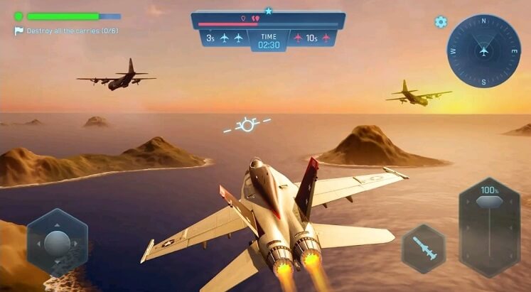 Sky Warriors: Airplane Combat Gameplay