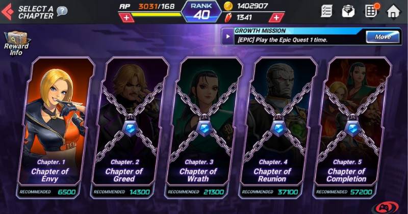King of Fighters All-Star How to Get through Epic Quests