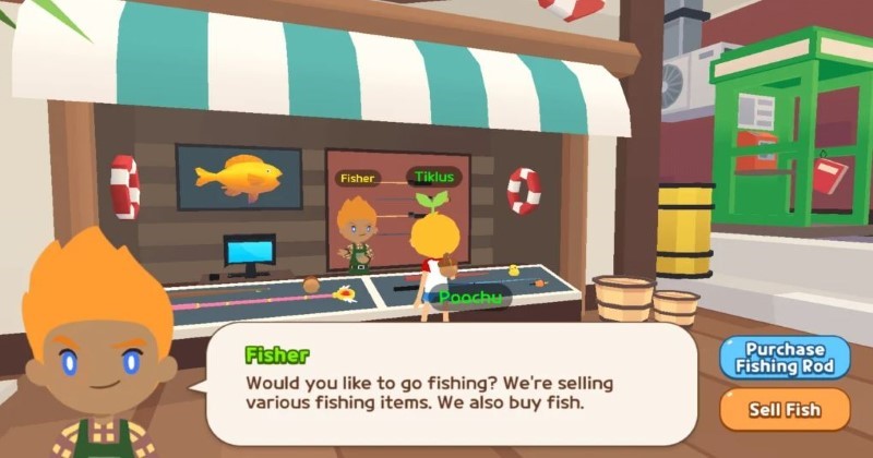fisher npc play together