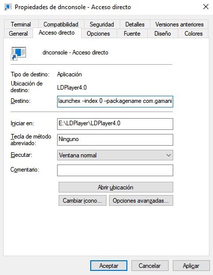 ¿Cómo crear accesos directos de escritorio para juegos o aplicaciones en LDPlayer