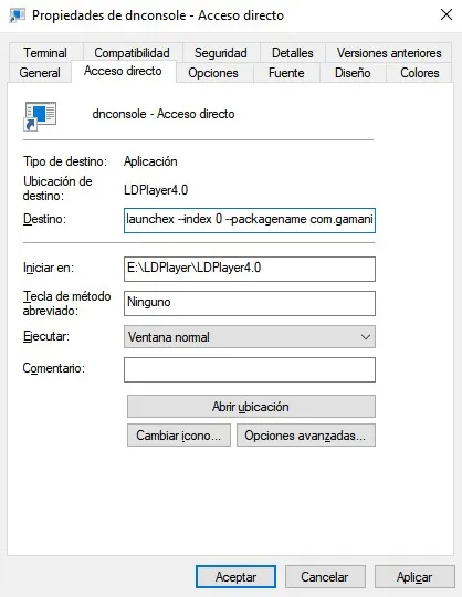 ¿Cómo crear accesos directos de escritorio para juegos o aplicaciones en LDPlayer