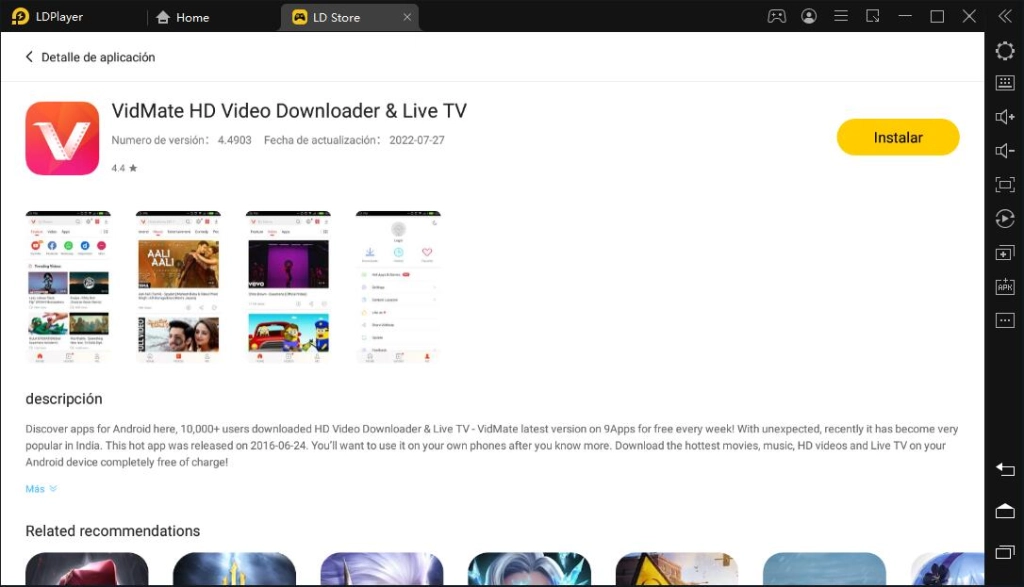 ¿Cómo utilizar VidMate en PC 2022?