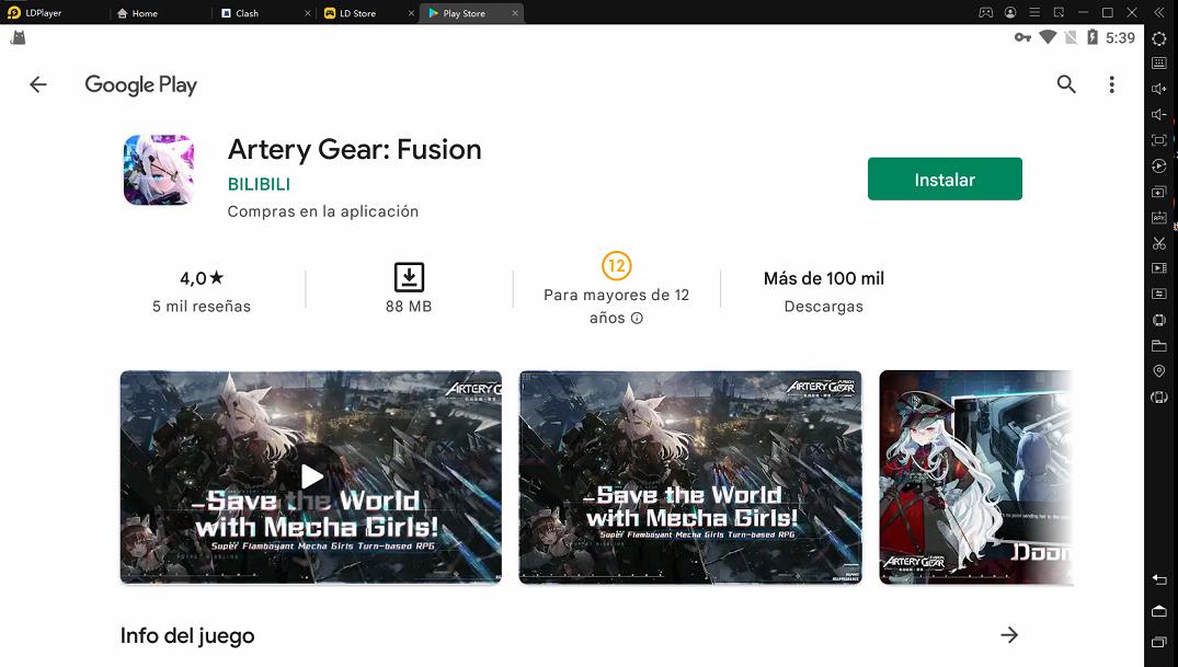 Artery Gear: Fusion para PC ¿Cómo descargarlo y jugarlo en tu computadora?