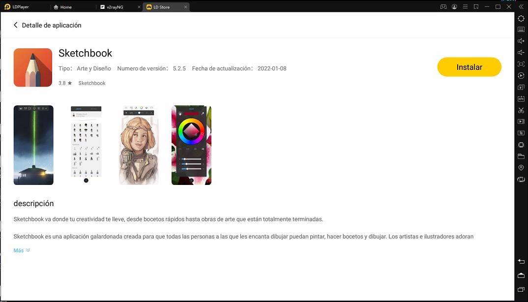 Sketchbook: excelente aplicación para dibujar en Android (PC) 