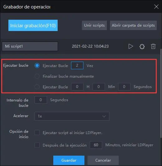 ¿Cómo unir scripts en el emulador?