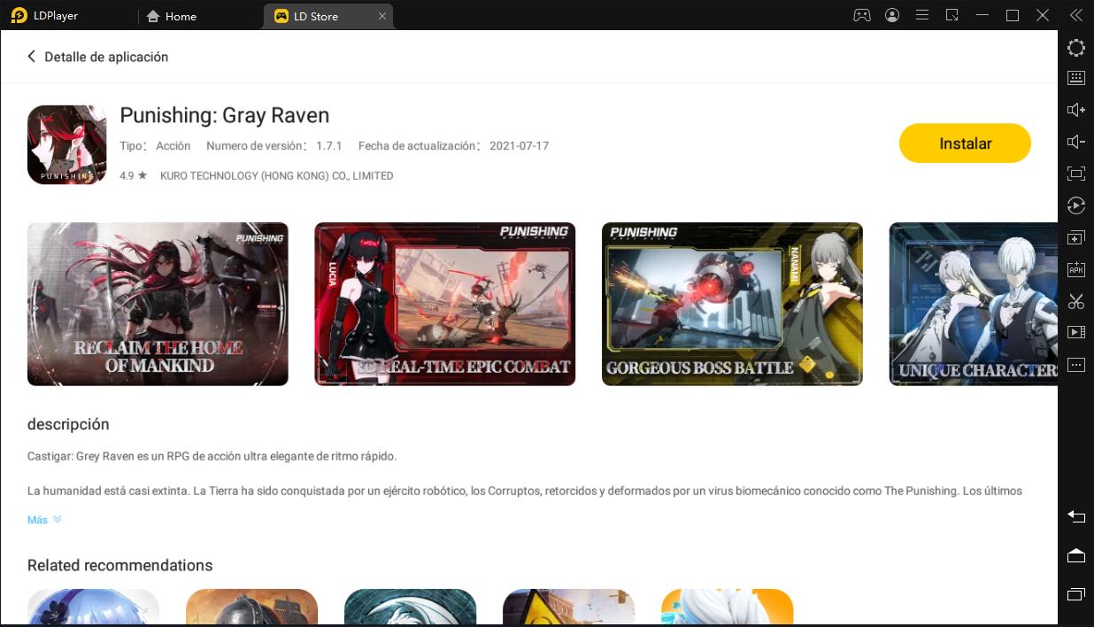 Tutorial para descargar y jugar Punishing: Gray Raven gratis en pc