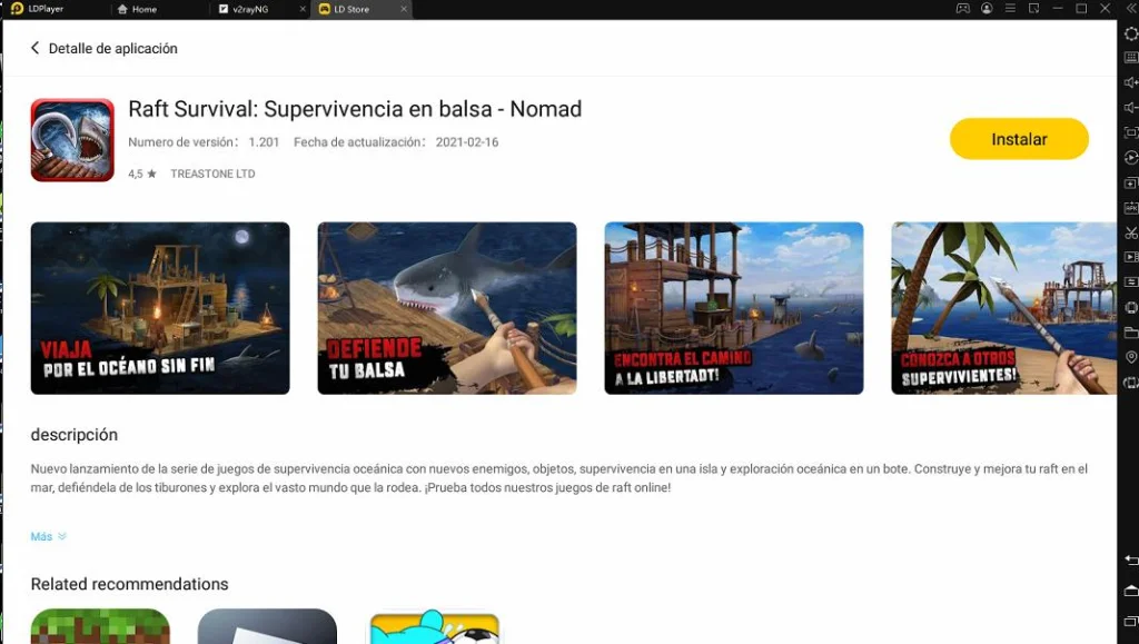 ¿Cómo descargar y jugar Raft Survival - Ocean Nomad en PC (Emulador)?