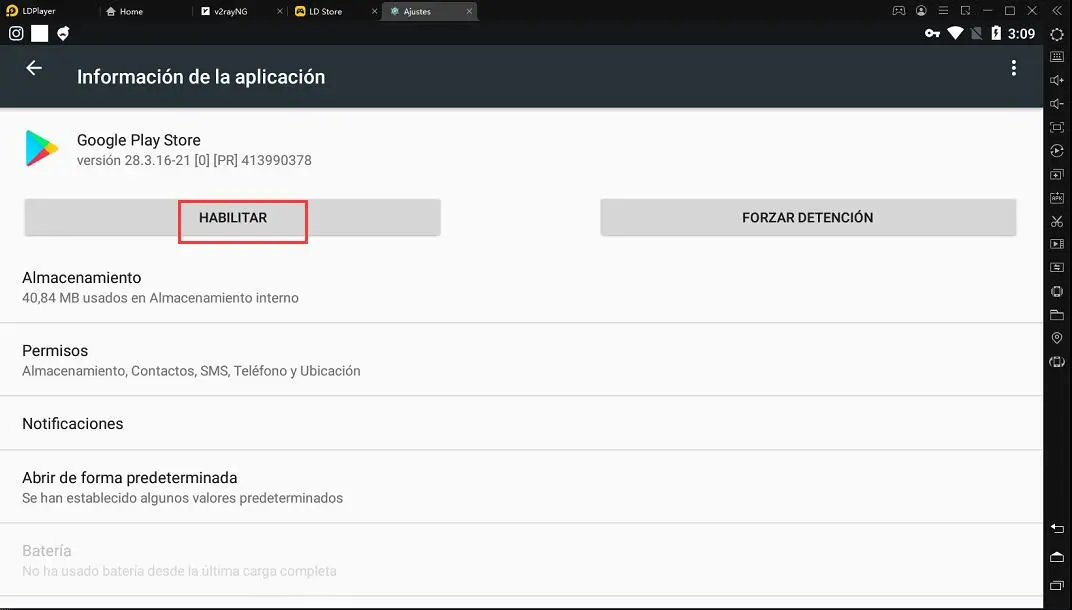 Deshabilitar las actualizaciones automáticas de Google Player para reducir el uso de la CPU mientras usa LDMultiPlayer