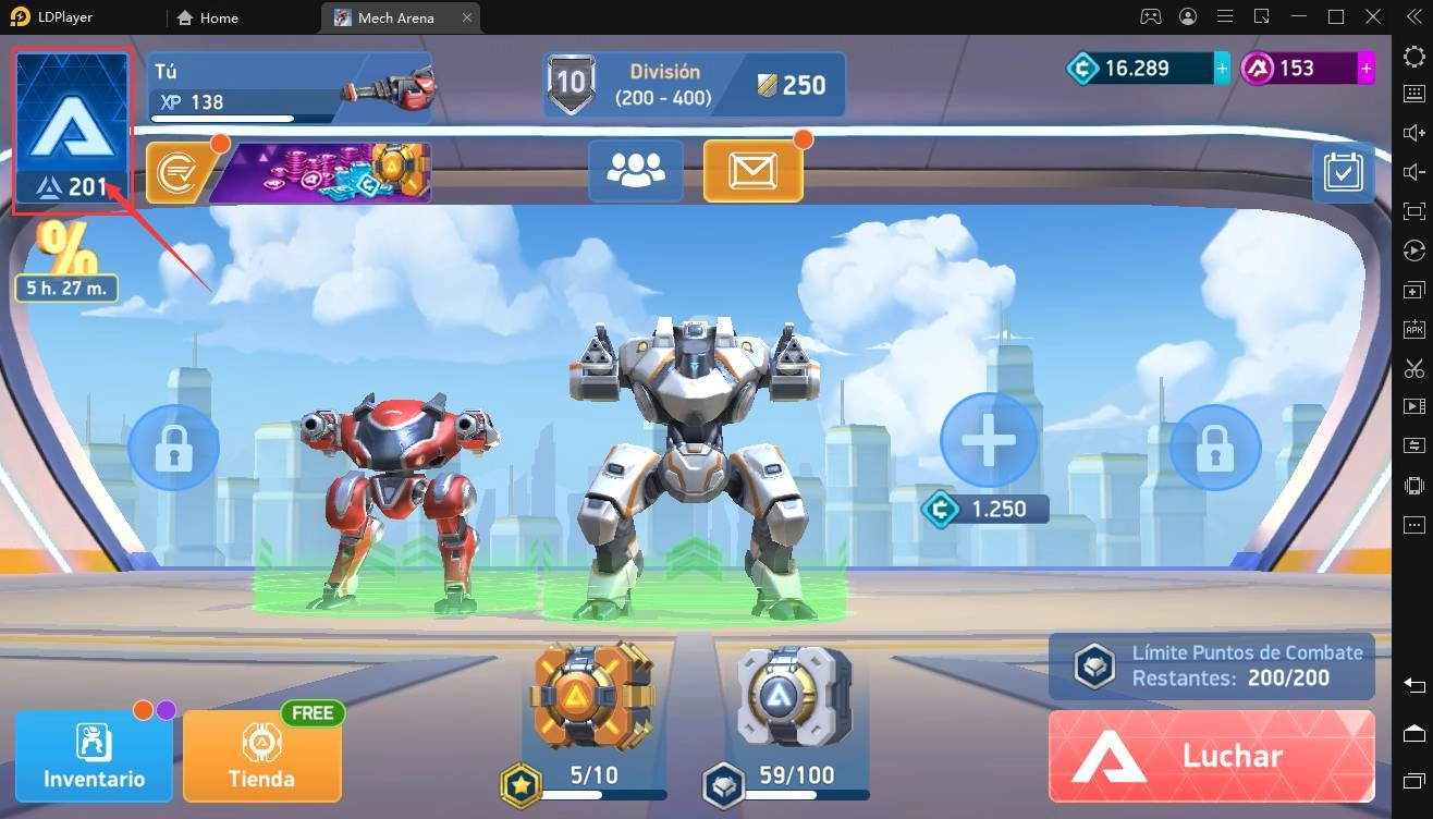 ¿Cómo jugar Mech Arena: Robot Showdown a 120 FPS en emulador?