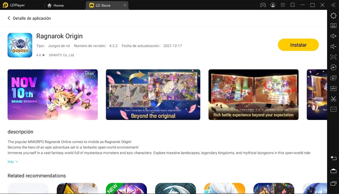 4 pasos para descargar y jugar Ragnarok Origin gratis en PC (Emulador)