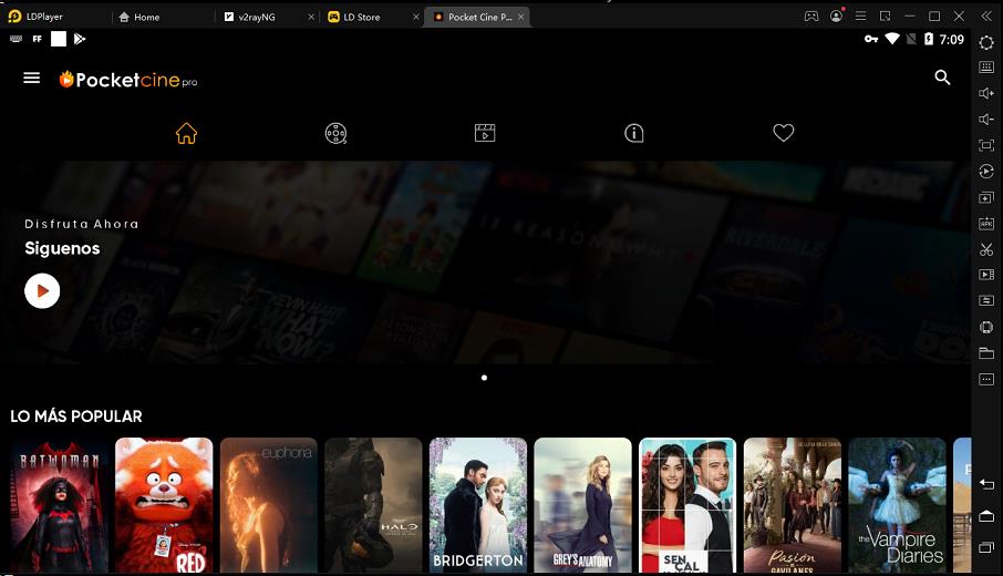 POCKET CINE PRO - una buena opción para ver películas gratis en celular o PC