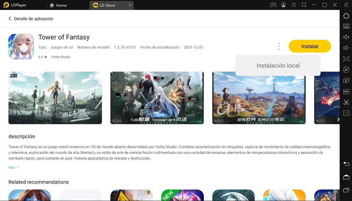 ¿Cómo descargar y jugar Tower of Fantasy en PC (Emulador)?