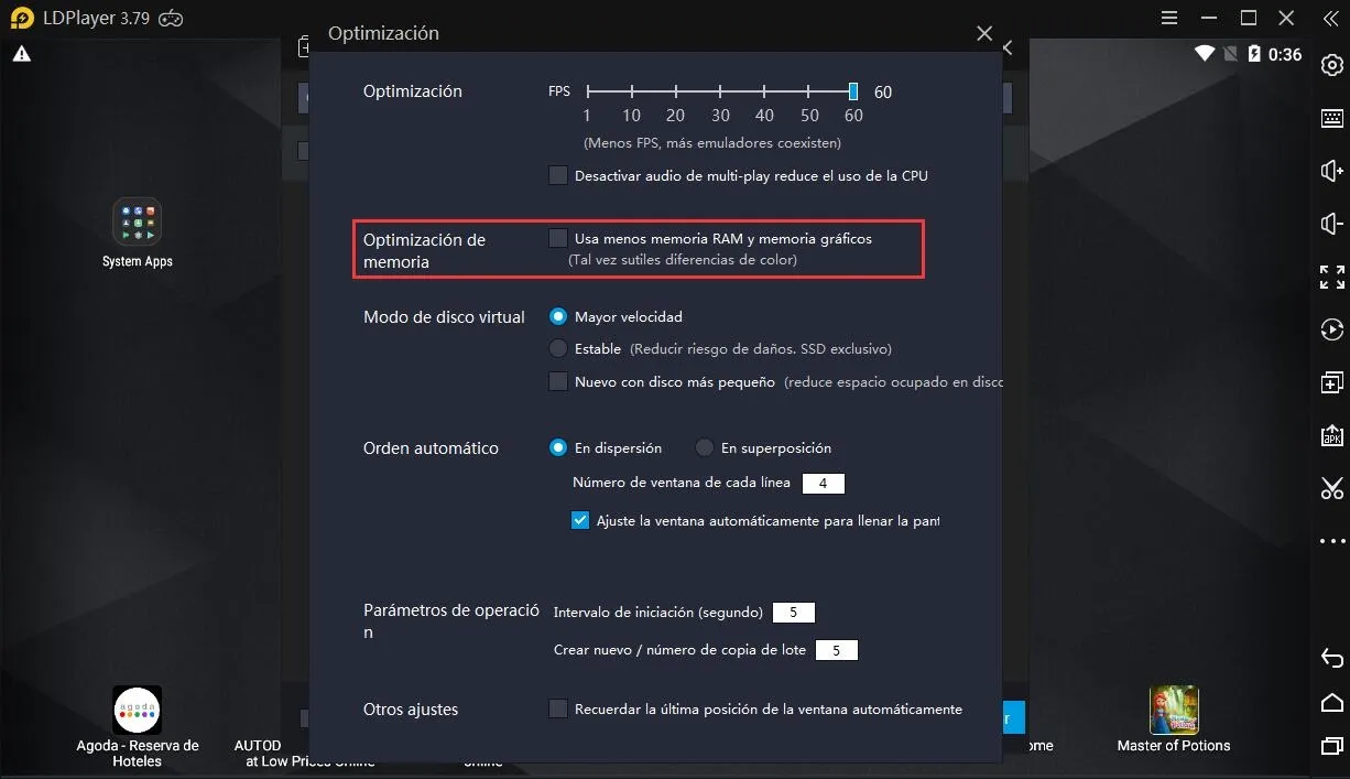 Jugar juegos a más FPS en LDPlayer 