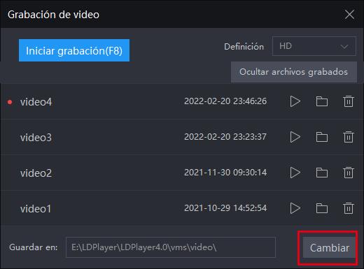 ¿Cómo usar la grabadora de video de LDPlayer?