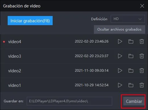¿Cómo usar la grabadora de video de LDPlayer?