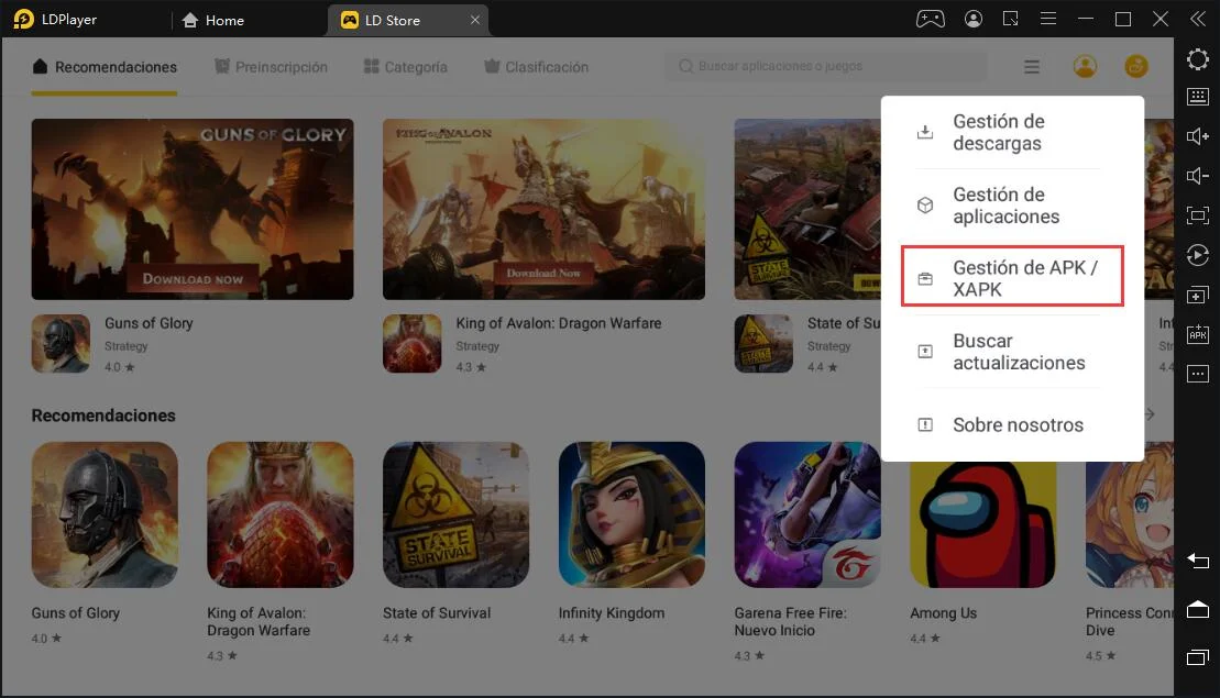 ¿Cómo instalar o extraer un archivo de APK en LDPlayer?